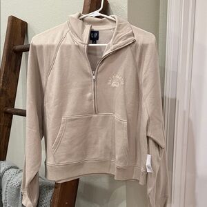 NWT Gap Half Zip Sweatshirt